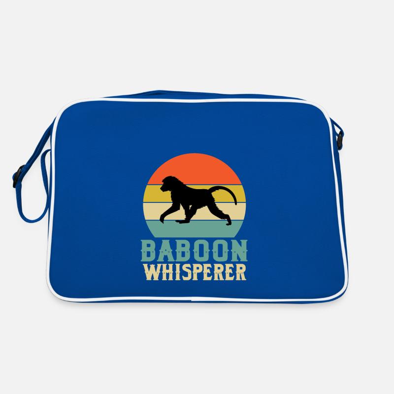 Baboon Whisperer Monkey Gift Retro Bag