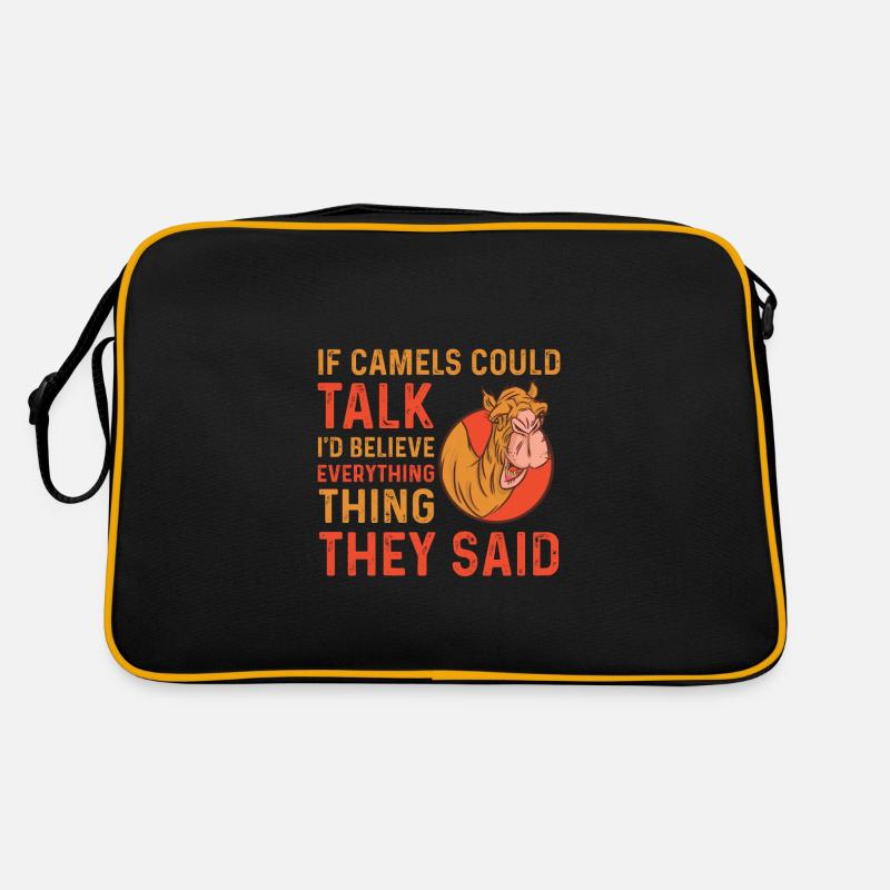 Funny camel saying Retro Bag