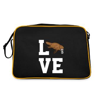 Chers ornithorynques - Sac Retro - noir/or - Dos