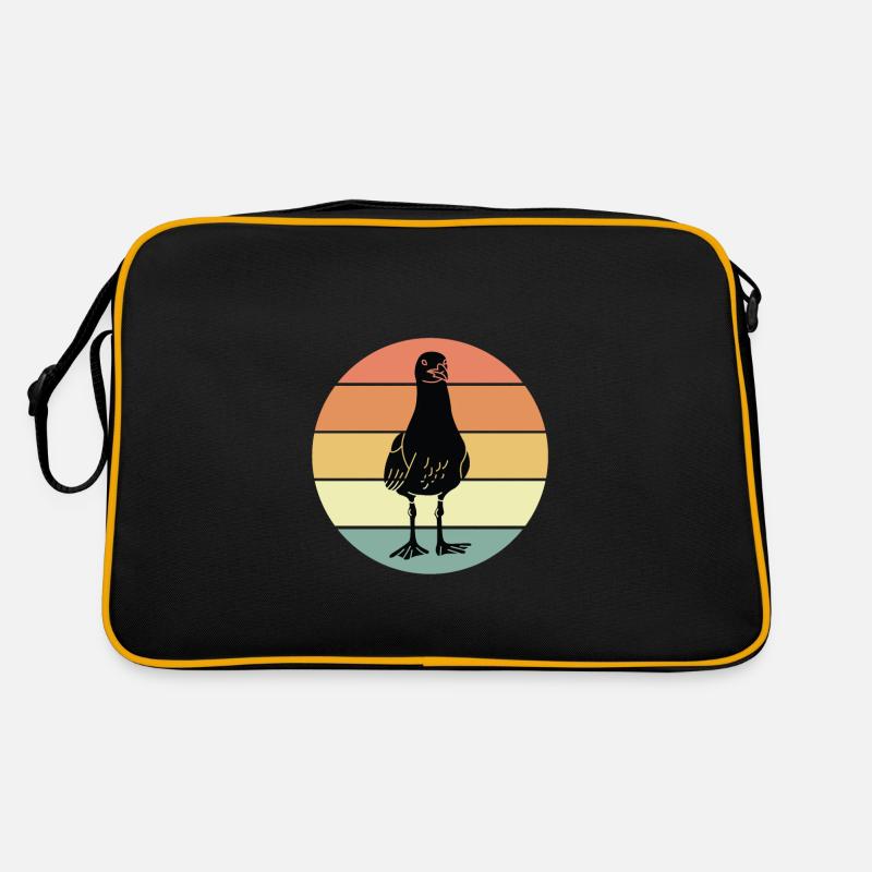 Mouette - Sac Retro - noir/or