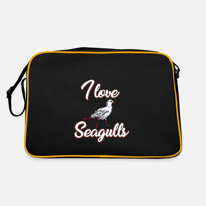 J’adore les mouettes Sac Retro