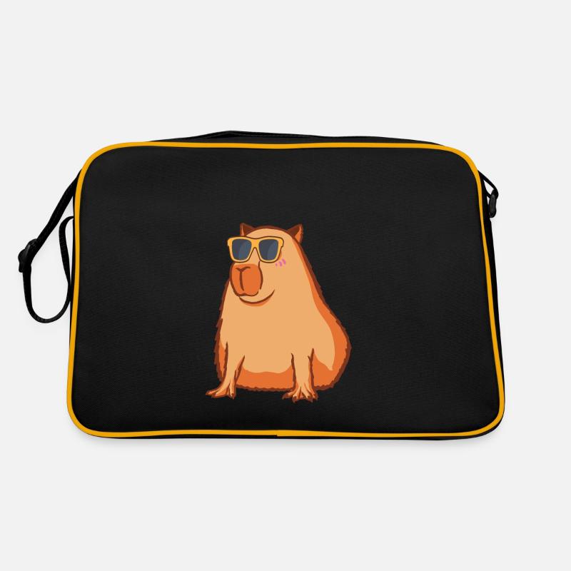 Capybara avec lunettes de soleil Sac Retro
