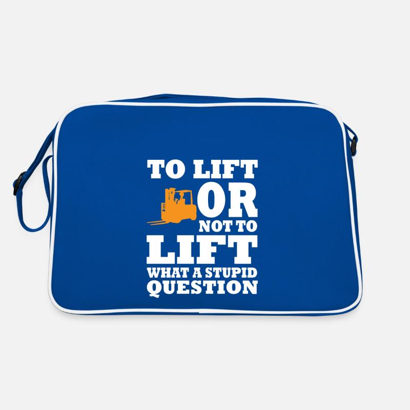 Gabelstaplerfahrer Retro Tasche