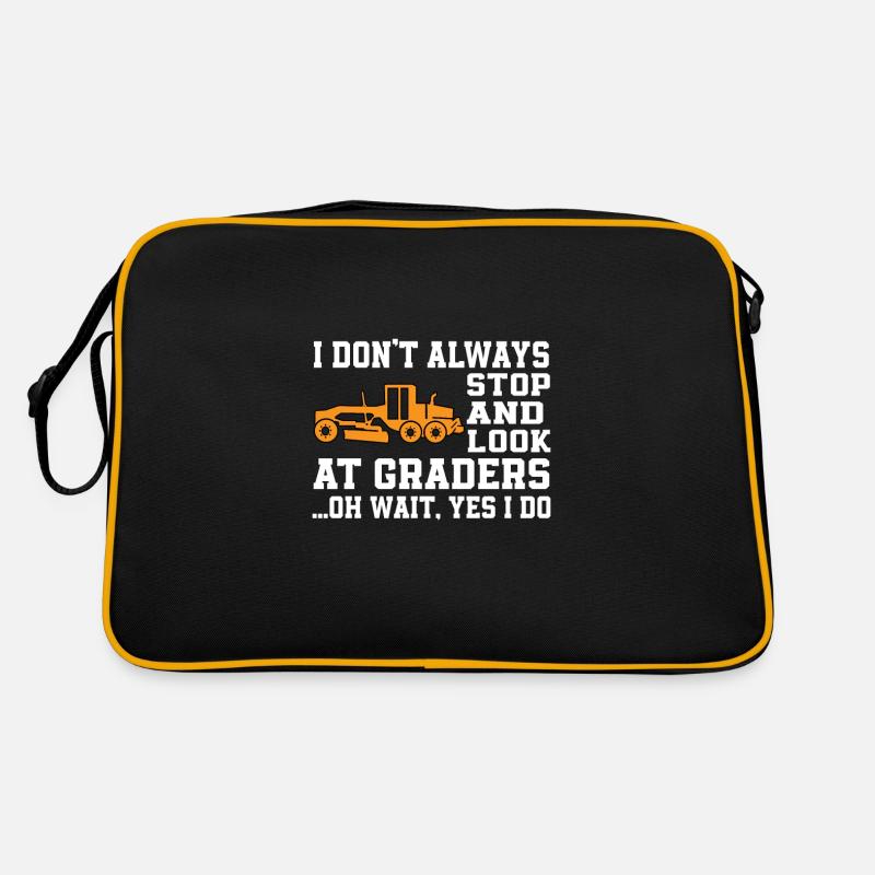 Fun Road Grader Design Retro Bag