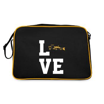 Liebe Grader - Retro Tasche - Schwarz/Gold - Hinten