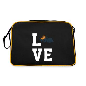 Amateurs de chargeuses sur pneus - Sac Retro - noir/or - Dos