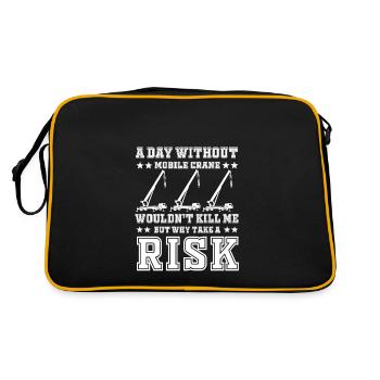 Mobile crane driver - Retro Bag - black/gold - Back