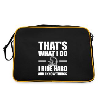 Fun Roller Coaster Gift - Retro Bag - black/gold - Back