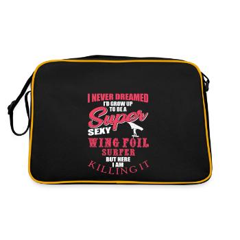 Drôle de surfeur de fleuret d’aile - Sac Retro - noir/or - Dos