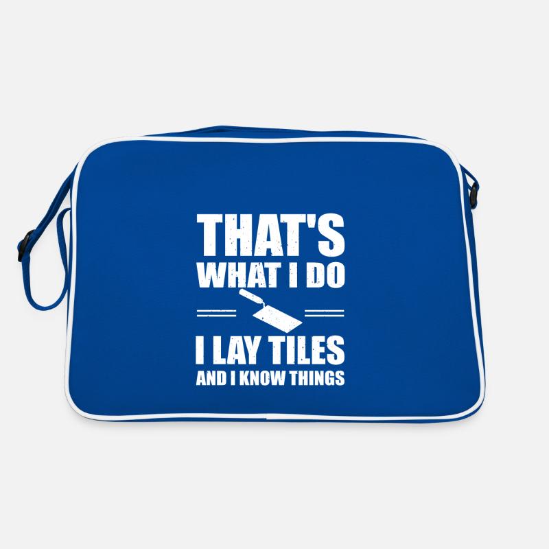 Fliesenleger Geschenk Retro Tasche