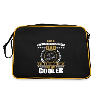 Drôle de père gestionnaire de site - Sac Retro - noir/or - Dos