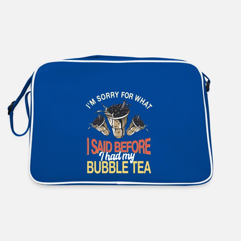 Funny Bubble Tea Saying Retro Bag