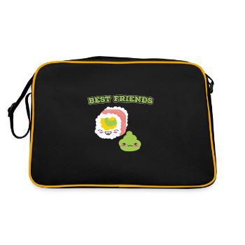 Chemise Wasabi et Sushi - Sac Retro - noir/or - Dos