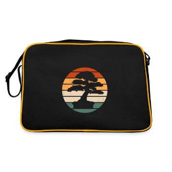 Conception d’arbre à bonsaï rétro - Sac Retro - noir/or - Dos