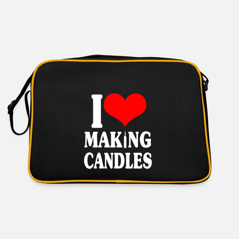 I love making candles Retro Bag
