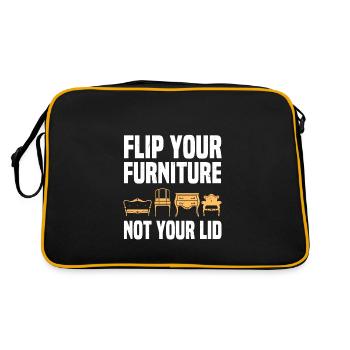 Refurbishment of furniture - Retro Bag - black/gold - Back