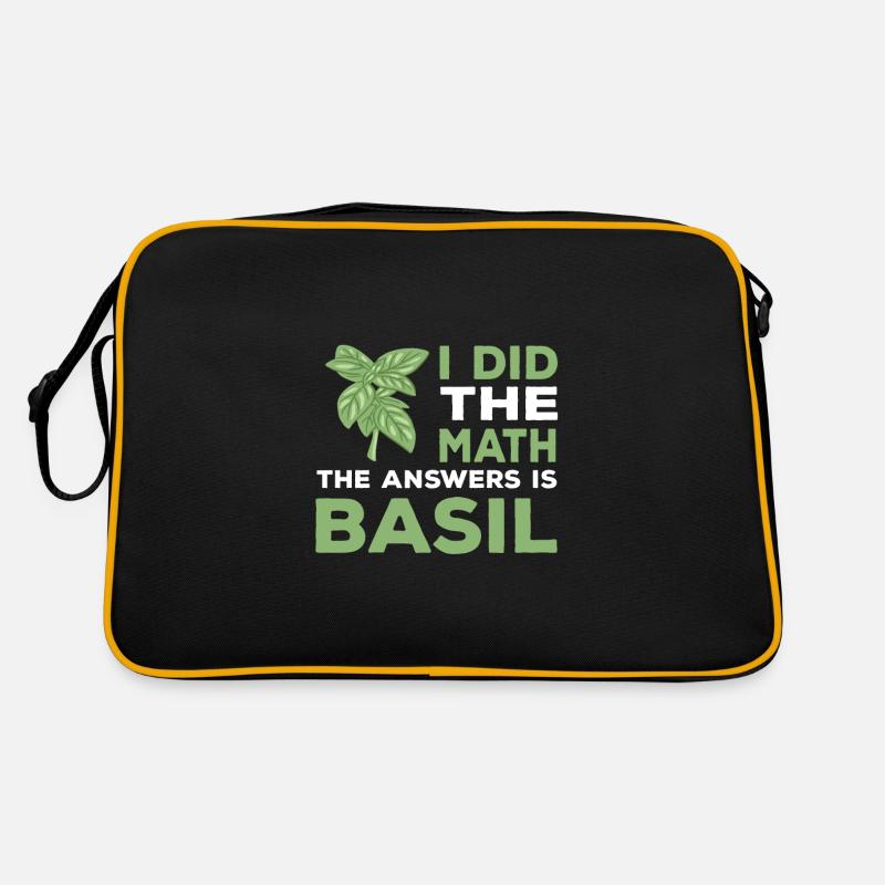 Funny basil design Retro Bag