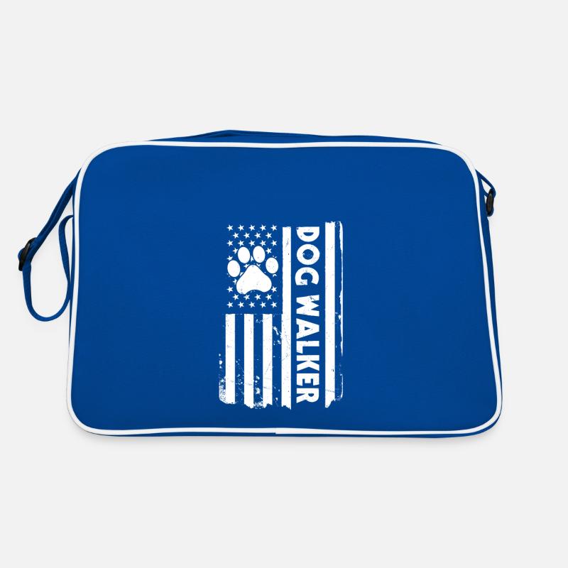 Exportateurs de chiens de drapeau des États-Unis Sac Retro