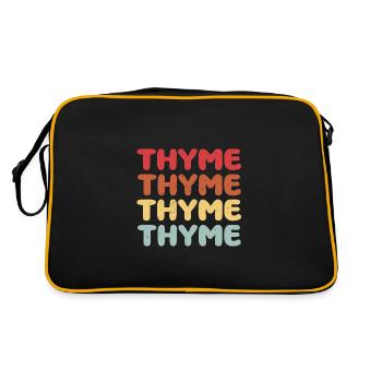Thyme - Retro Bag - black/gold - Back