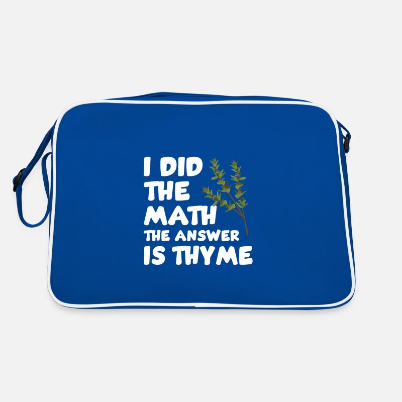 Funny thyme saying Retro Bag