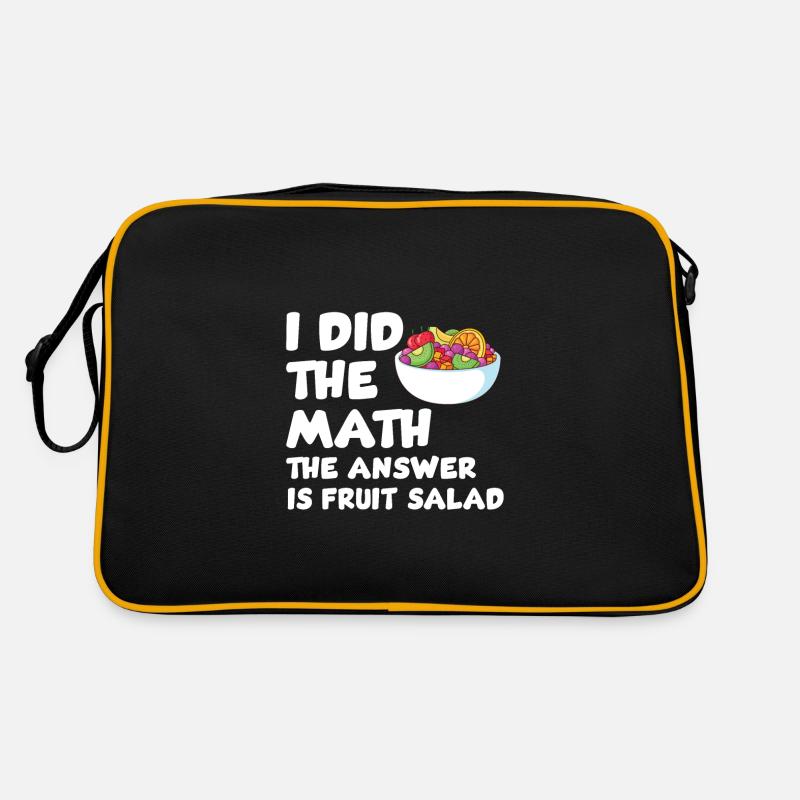 Funny fruit salad design Retro Bag