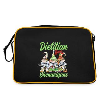 Drôles de nutritionnistes Nains de la Saint-Patrick - Sac Retro - noir/or - Dos