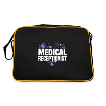 Medical receptionist - Retro Bag - black/gold - Back
