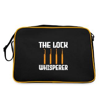 The Lock Whisperer Lock Picking - Retro Bag - black/gold - Back