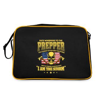 American Prepper Outfit America - Retro Bag - black/gold - Back