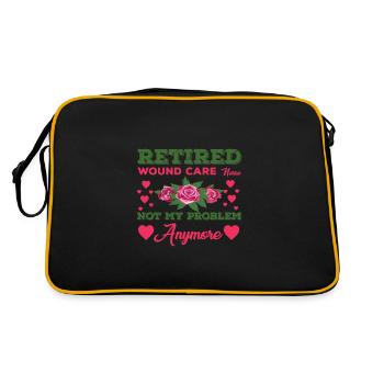Retired wound nurse no longer my problem - Retro Bag - black/gold - Back