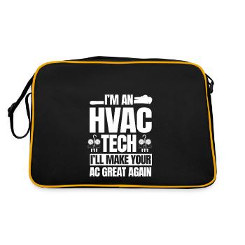 Techniciens en chauffage, ventilation et climatisation - Sac Retro - noir/or - Dos