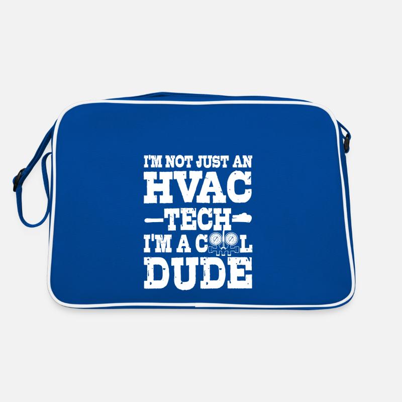 Funny HVAC technician dress Hvac tech cool guy Retro Bag