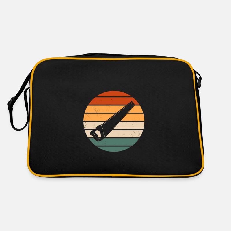 Conception de scie à main rétro Sac Retro