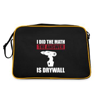Drywall Installer - Retro Bag - black/gold - Back