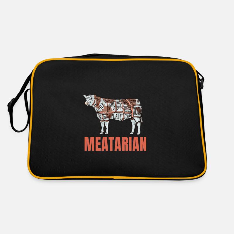Fleisch Fan Meatarian Retro Tasche