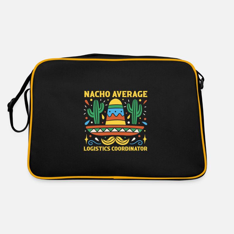 Nacho Average Logistikkoordinator Cinco De Mayo - Retro Tasche - Schwarz/Gold