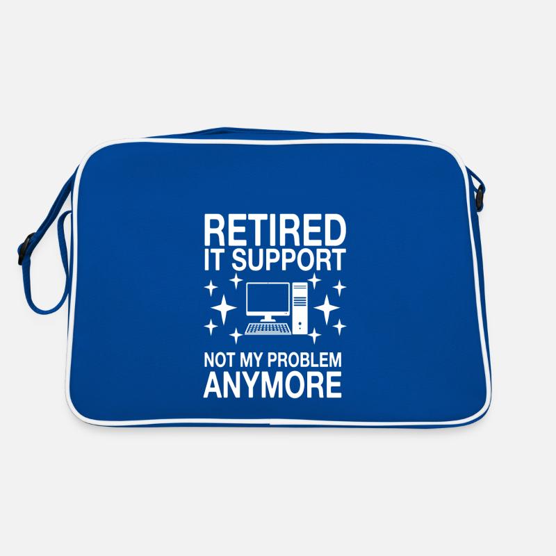 Funny IT support slogan Retro Bag