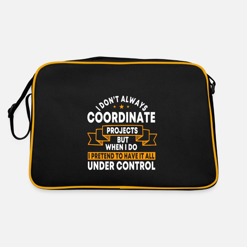 Conception de coordinateur de projet amusant Sac Retro