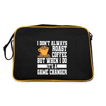 Slogan amusant de torréfaction de café pour les torréfacteurs à domicile - Sac Retro - noir/or - Dos