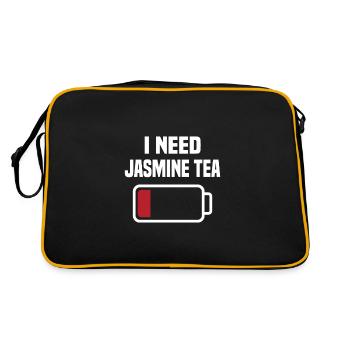 Grand dicton pour les amateurs de thé au jasmin - Sac Retro - noir/or - Dos