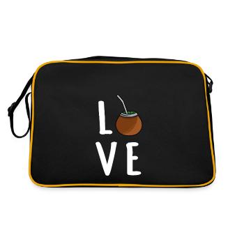 Thé Yerba mate - Sac Retro - noir/or - Dos