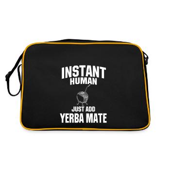 Instant Human: Il suffit d’ajouter yerba mate - Sac Retro - noir/or - Dos