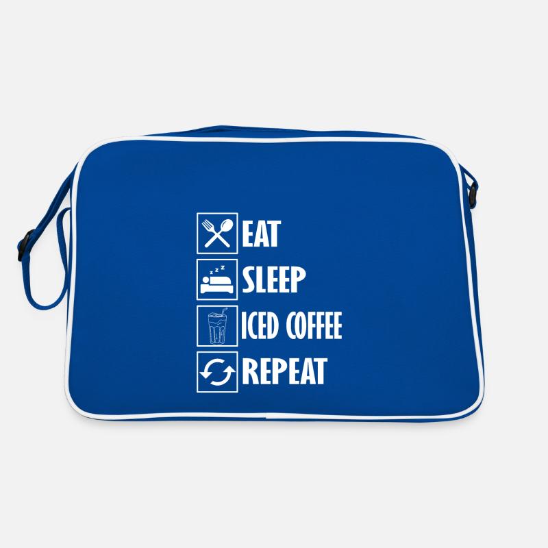 Design amusant pour la conception de café glacé Sac Retro