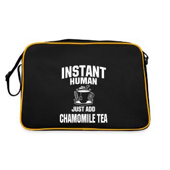 Instant Human Il suffit d’ajouter du thé à la camomille - Sac Retro - noir/or - Dos