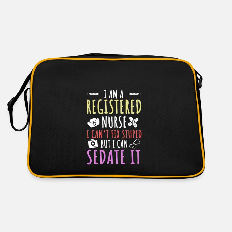 Funny Nurse Costume Nursing Retro Bag