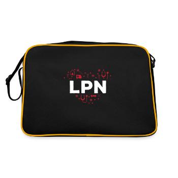 Licensed Practical Nurse - Retro Bag - black/gold - Back