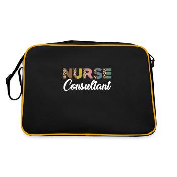Cute Nurse Consultant - Retro Bag - black/gold - Back