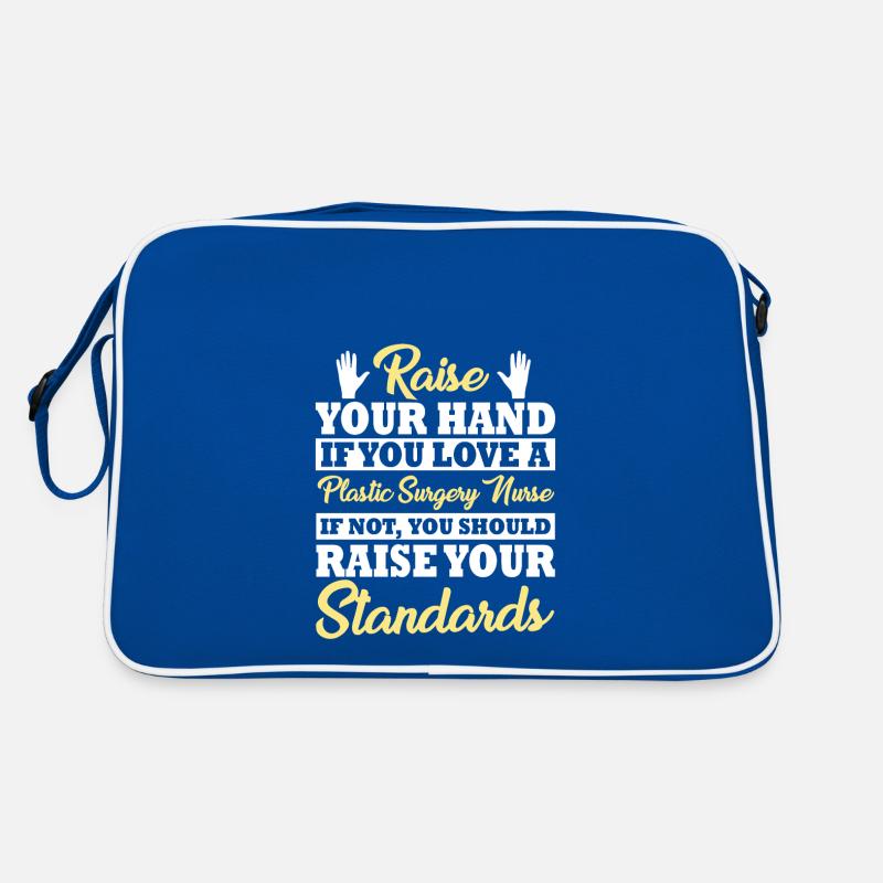 Funny plastic surgery nurse Retro Bag