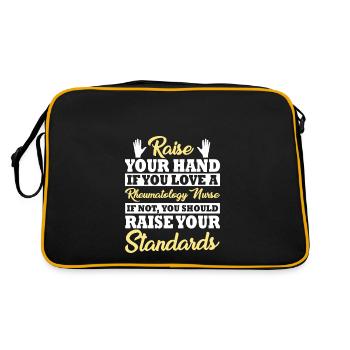 Drôle de chemise d’infirmière en rhumatologie - Sac Retro - noir/or - Dos