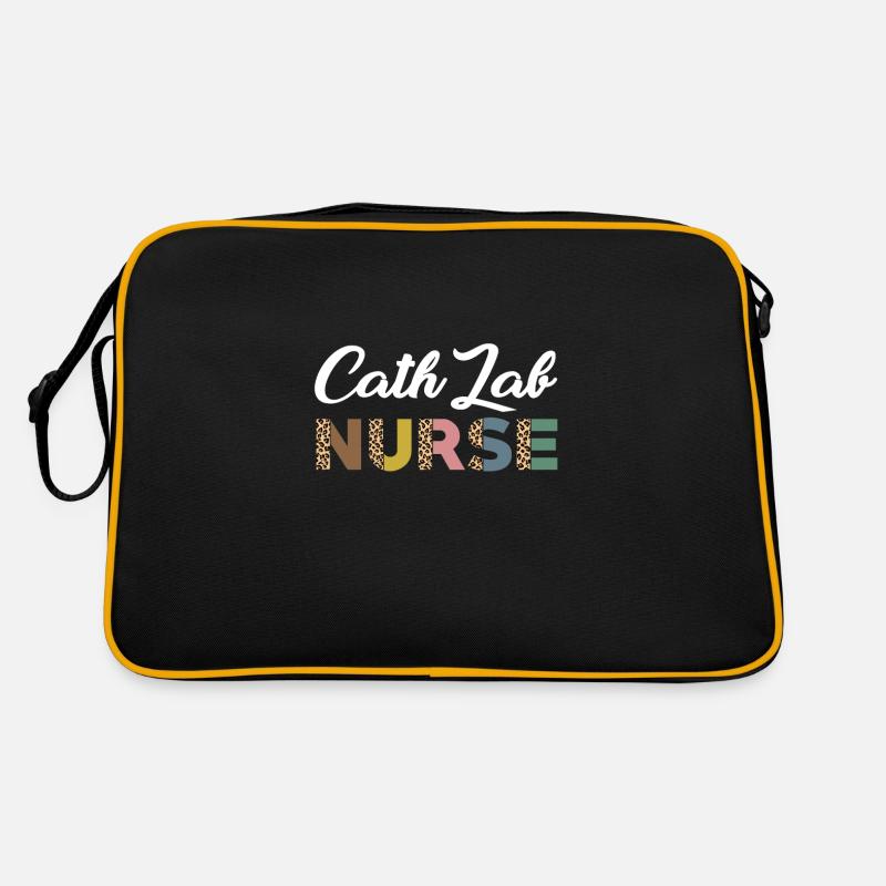 Conception mignonne de l’infirmière du laboratoire de cathétérisme Sac Retro